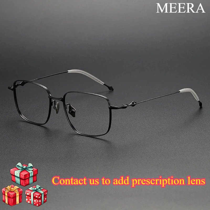 High Quality Black Ultra-light Titanium Optical Glasses Frame Men's Anti-blue Light Fashion Trend Women's Prescription Eyewear
