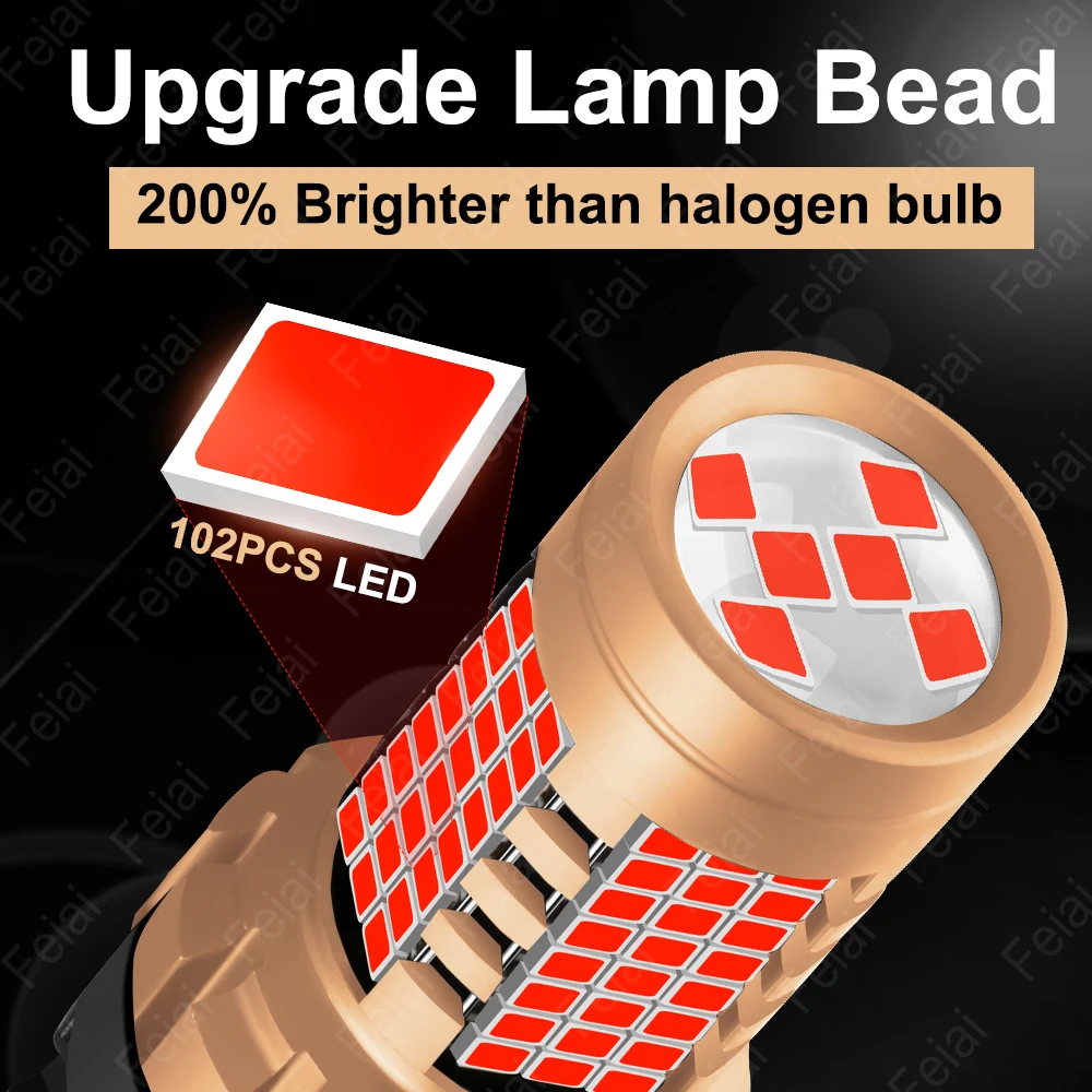LED Brake Lights Bulb For Jeep Renegade 2014 2015 2016 2017 2018 Renegade Tuning Accessories LED Strobe Stop Light Red Flash