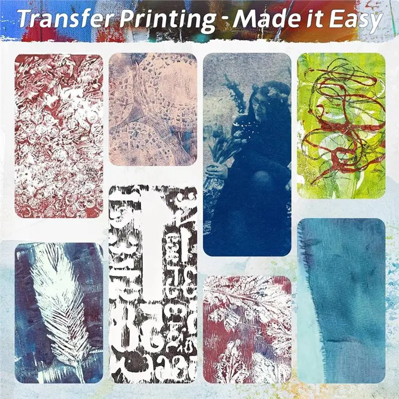 2025 Trend For Gel Printing Plate Kits For Gel Printing Art-Mono Print Plate For Card Making, No Bubble And Easy Peel