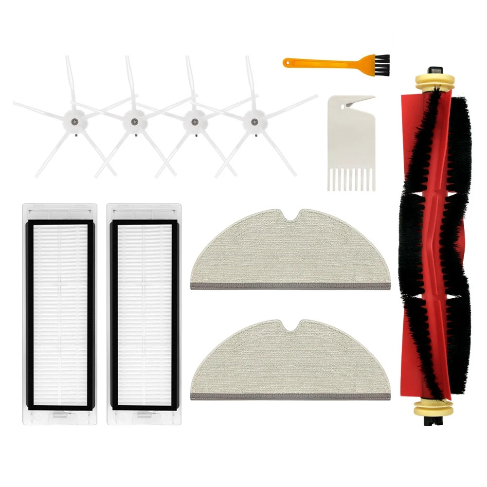 A83X-For Roborock E5 S5 Max S6 Maxv Robot Vacuum And Mop HEPA Filter Main Side Brushes Mop Cloth Replacement Parts