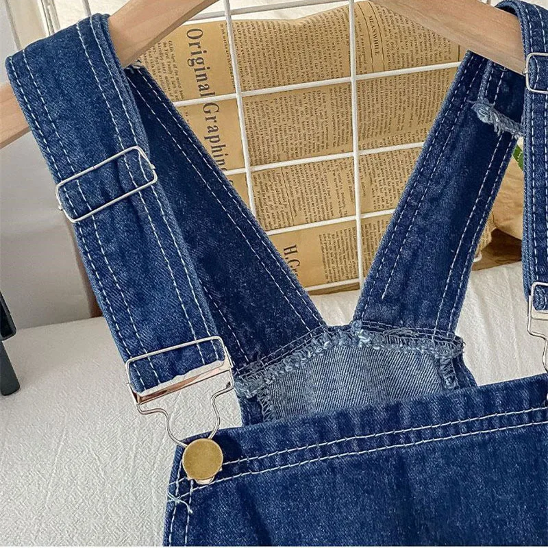 Jumpsuit Women\'s Jeans Rompers 2023 New Retro Bib Pants Loose Denim Overalls Female Casual Fashion Large Size Wide-leg Overalls