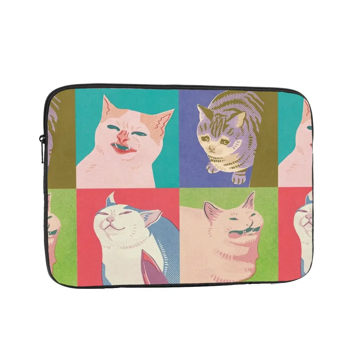 Shockproof Case 10 12 13 15 17 Inch Men Women Four Meme Cats Of The Apocalypse Laptop Liner Sleeve Pop Art Notebook Bag Case