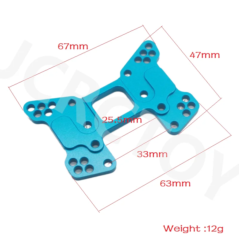 RC 106022 106023 Alum Alloy Front /Rear Shock Tower For 1/10 HSP 94105 94106 94107 94166 94170 94118 Off-Road Buggy Upgrade Part