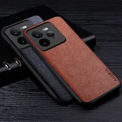 Leather Case For Realme GT7 Pro GT 7T GT 7 Premium Soft TPU Retro Litchi Texture Protective Back Cover for Realme GT7 Pro case