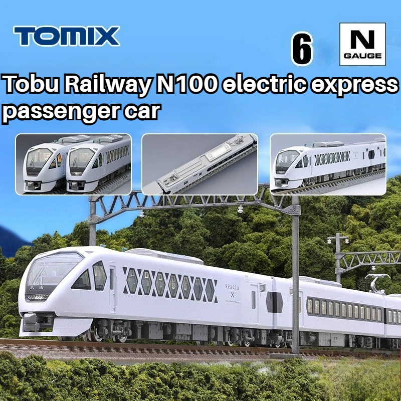 

TOMIX N-type 1/160 Train Model Tobu N100 Type Express Electric Passenger Car 98824 Painted Train Set Boy Toy Gift
