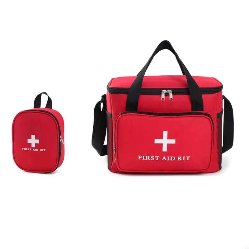 حقيبة إسعافات أولية مقاومة للماء، أدوات طبية للطوارئ، منظمات للتخييم والسفر في الأماكن المغلقة مع مقصورات متعددة B2EA