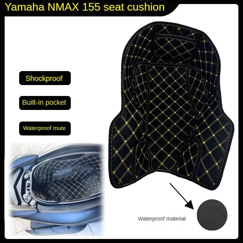 Motorcycle Bucket Seat Cushion Suitable for Yamaha NMAX155 Waterproof and Wear-resistant Bucket Seat Liner Protective Pad