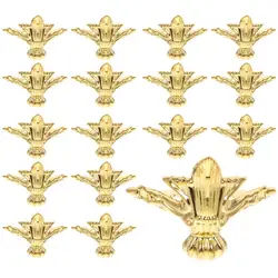 Support de Pieds de Boîte à Bijoux en Alliage de Zinc, 20 Pièces, Boîtier en Bois, Protecteur d'Angle
