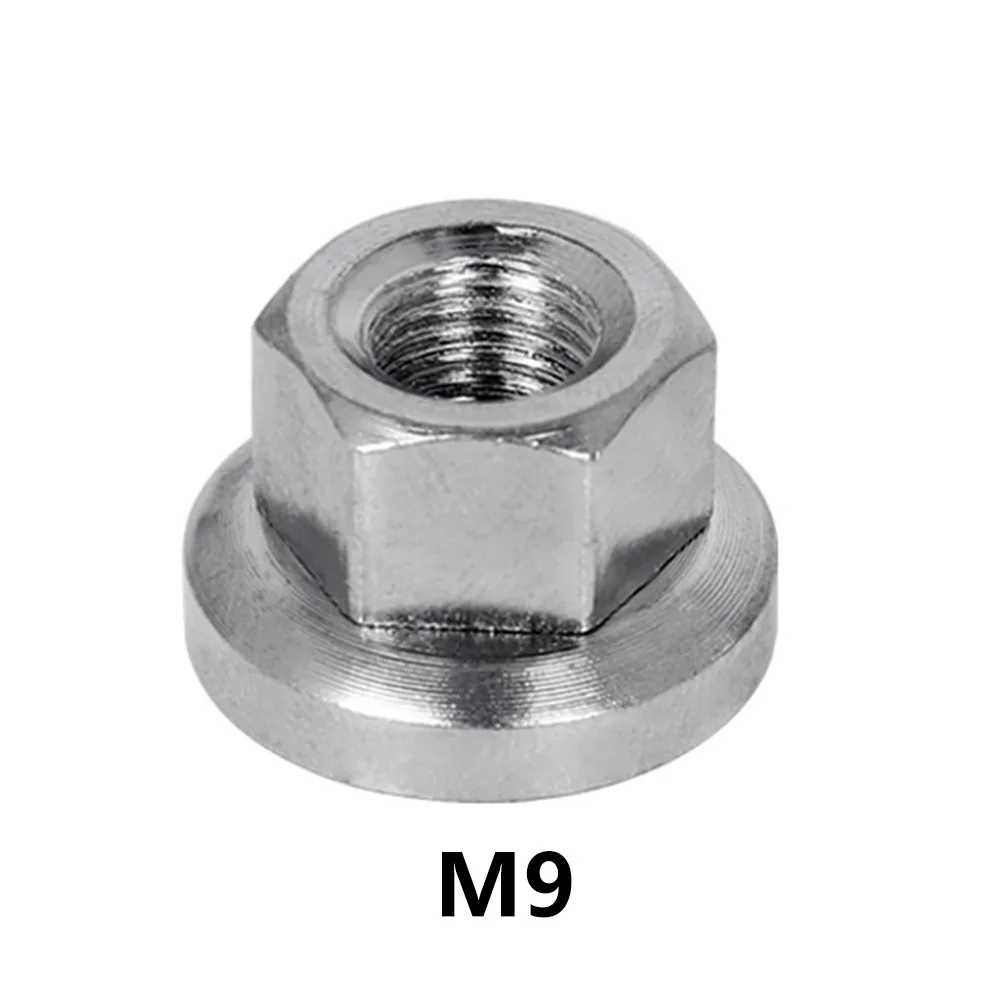 2PCS Stainless Steel Bike / Cycle Wheel Axle Track Nuts Sizes M9/M10 Flower Drum Nut Rear Wheel Screw Steel Anti-skid Patterns