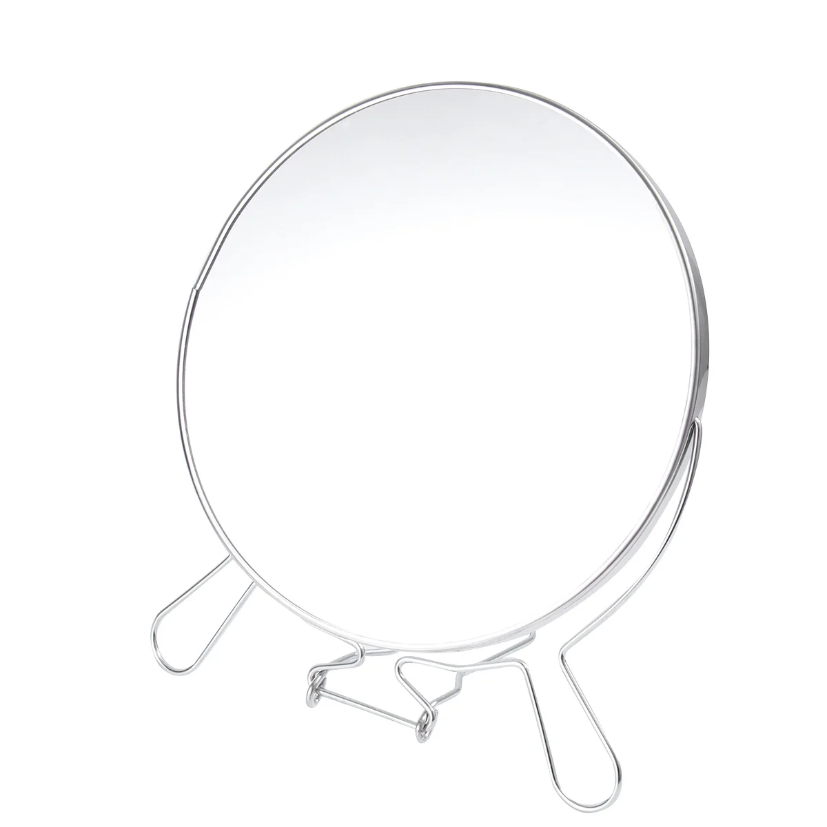 2 Stück doppelseitiger Make-up-Spiegel, 20,3 cm, Metall, Glas, 360 Grad drehbar, verstellbar, Kosmetikspiegel für Badezimmer, Theke, Schreibtisch