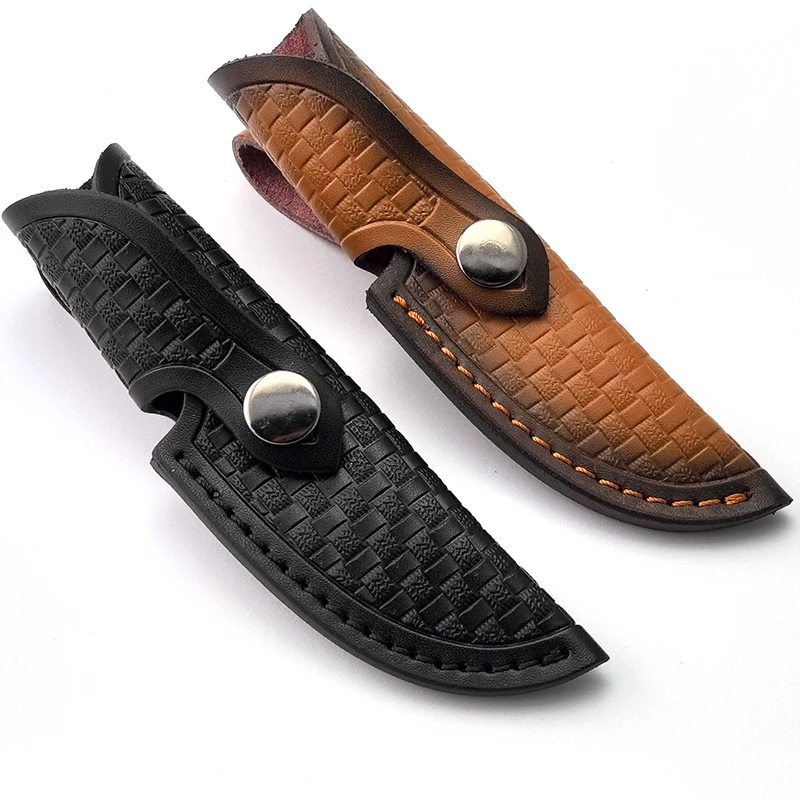 Straight Knife Case Cowhide Outdoor Knife Customized Case Storage Sheath