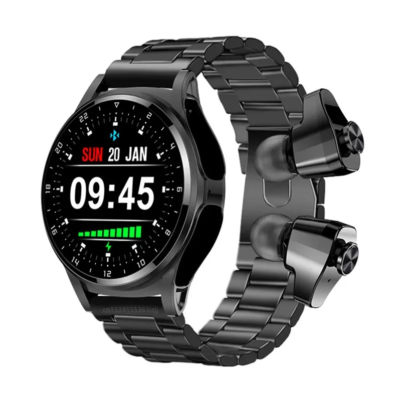 

Смарт-часы Gaines GT66 TWS 2 в 1, беспроводная гарнитура, женские Bluetooth-вызовы, трекер сердечного ритма, наушники, умные часы
