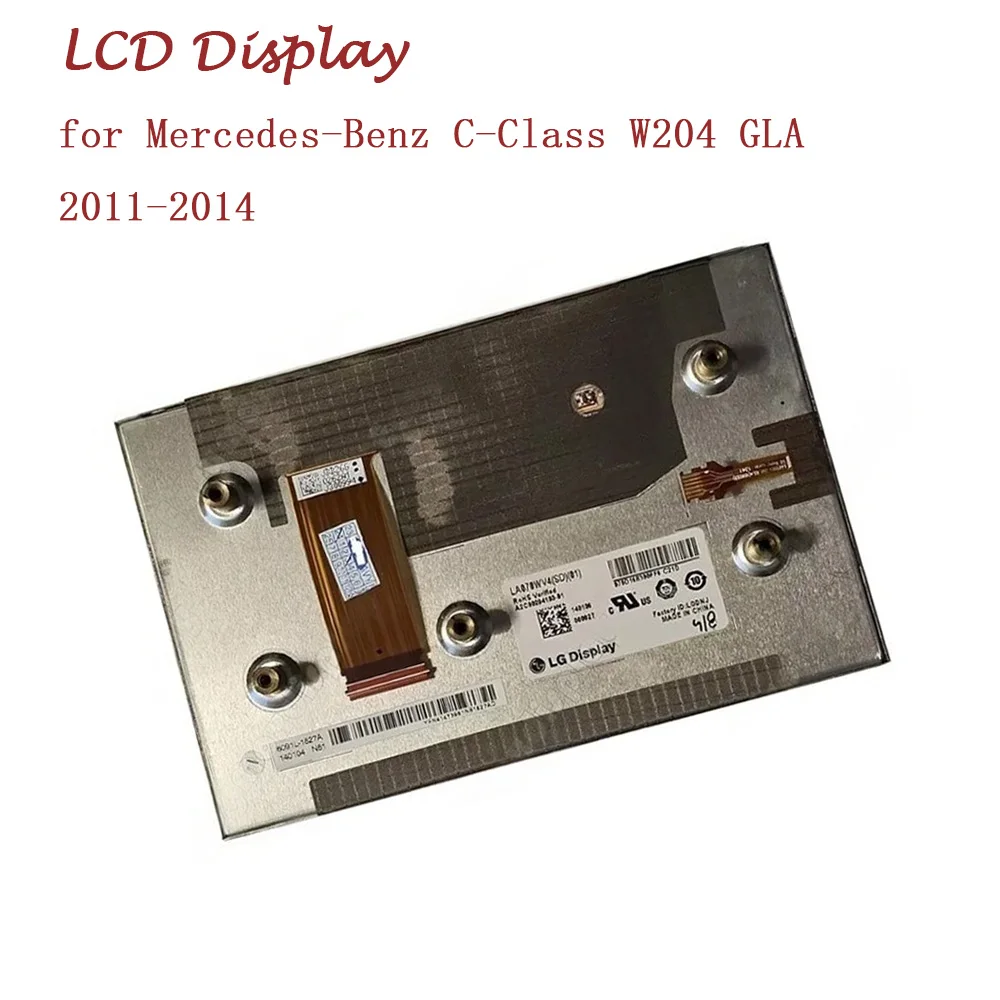 

LA070WV4 (SD)(01) 7 inch LCD Full Display for Mercedes-Benz C-Class W204 GLA 2011-2014 Car GPS Navigation Screen Replacement