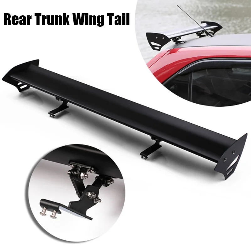 Lightweight Universal Rear Wing Spoiler Single Streamline Deck Set for Any Hatchback with Even Trunk