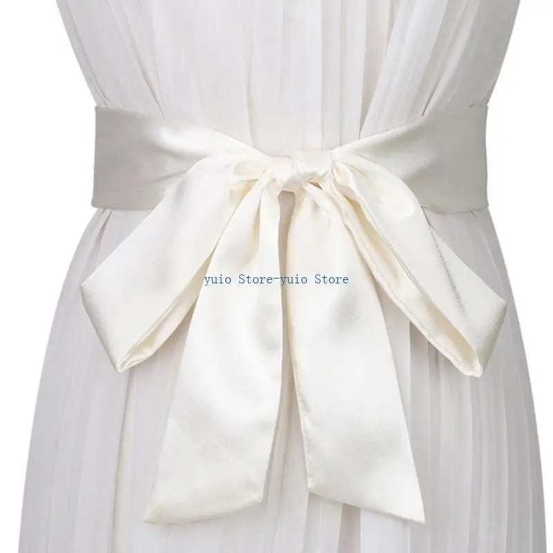 X7XB cinta raso cinturón cinta fajín vestido novia cinturón faja boda cinturón nupcial