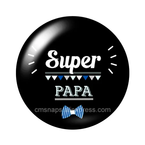 J\'aime maman Super papa Love Mom Dad 10 pezzi 12mm/18mm/20mm/25mm Round photo glass cabochon demo flat back Making risultati