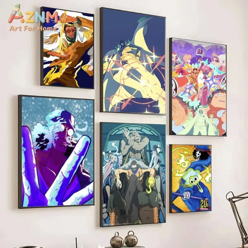 One Piece Kizaru Borsalino Marine Admiral Anime Canvas Wall Art Unframed Single Canvas Print Poster For Bedroom Living Room Home