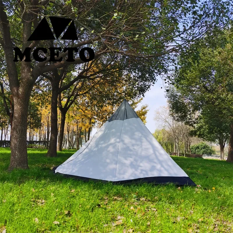 for MCETO Mituo Tingxue 400 Pentagon Inner Net Winter Outdoor Warm Field Camping Pyramid Tent Mosquito Net