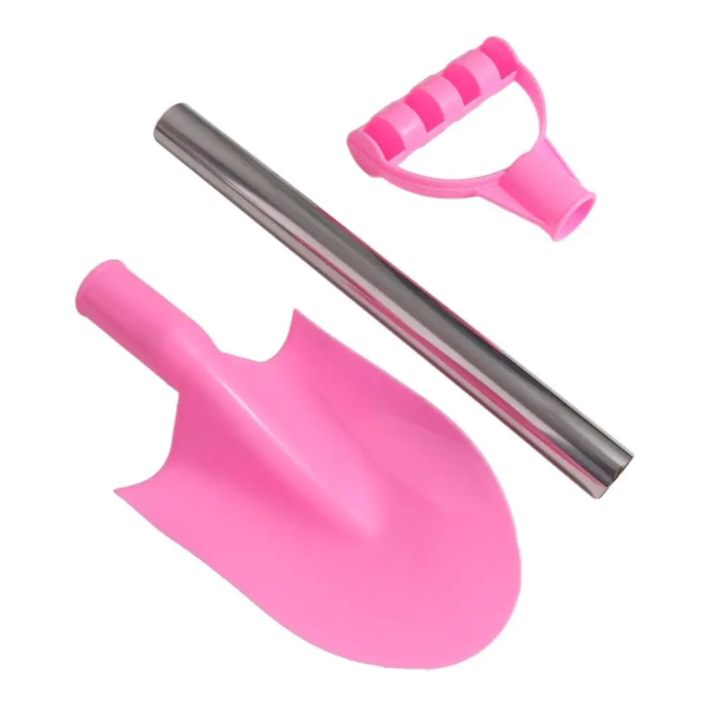 Pala da spiaggia in acciaio inossidabile Casa da gioco Strumenti per la sabbia Scavo Pala per sabbia Giardinaggio Scavo Pala a punta da 50 cm Giocattolo Giocattoli da esterno