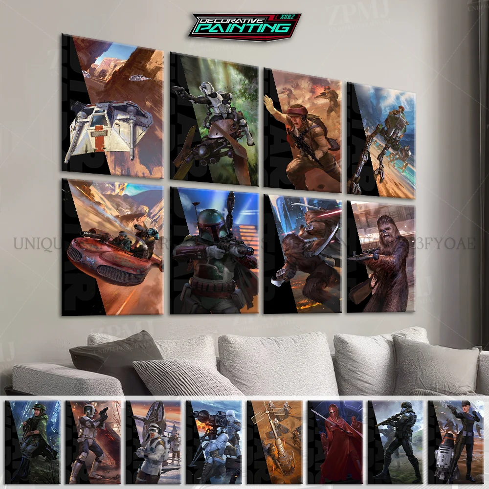 

Hot Movie Star Wars Comics Style HD Print Interior Painting Home Decor Canvas Poster Pictures Living Room No Frame Wall Artwork