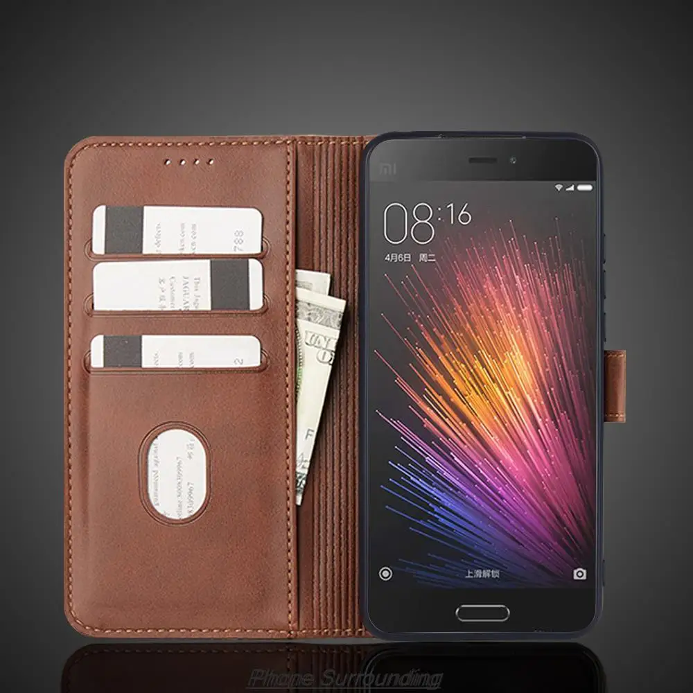 Xiaomi5 Case Wallet Flip Cover Leather Case for Xiaomi Mi5 Mi 5 5s plus Mi5s plus Pu Leather Phone Bags Holster Fundas Coque