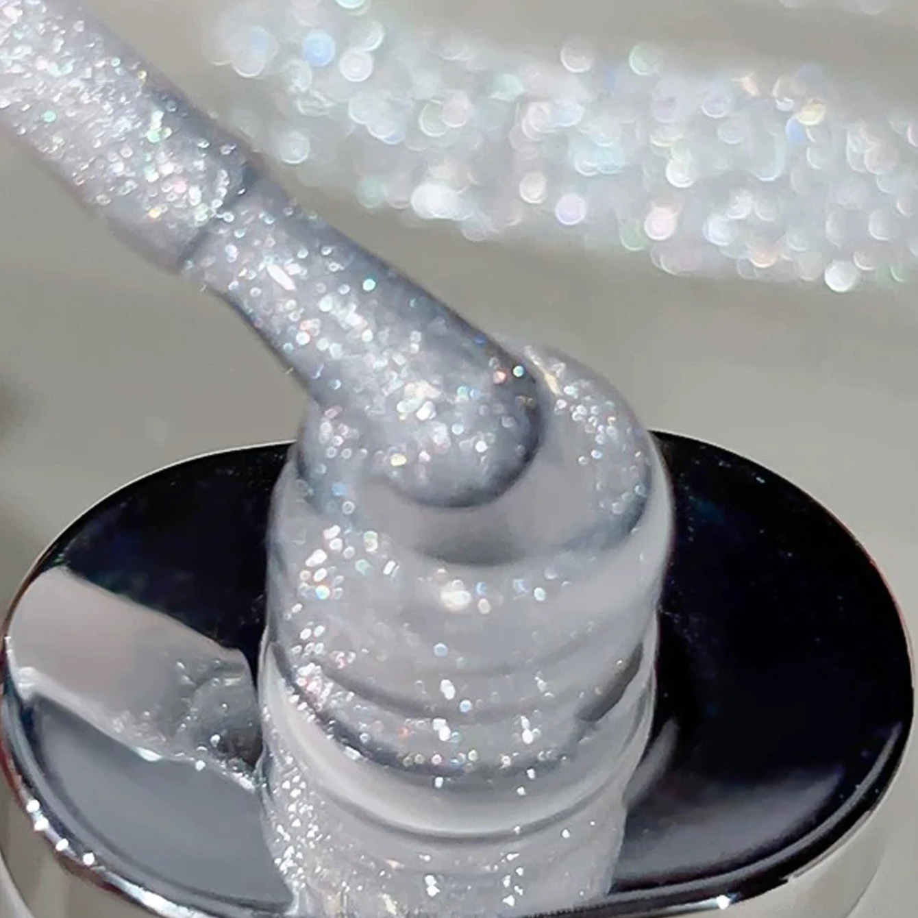 Smalto per unghie gel bianco latte di cocco superiore lucido di notte al chiaro di luna da 12 ml per l'autunno inverno Natale Inverno Nail Art Salon Use