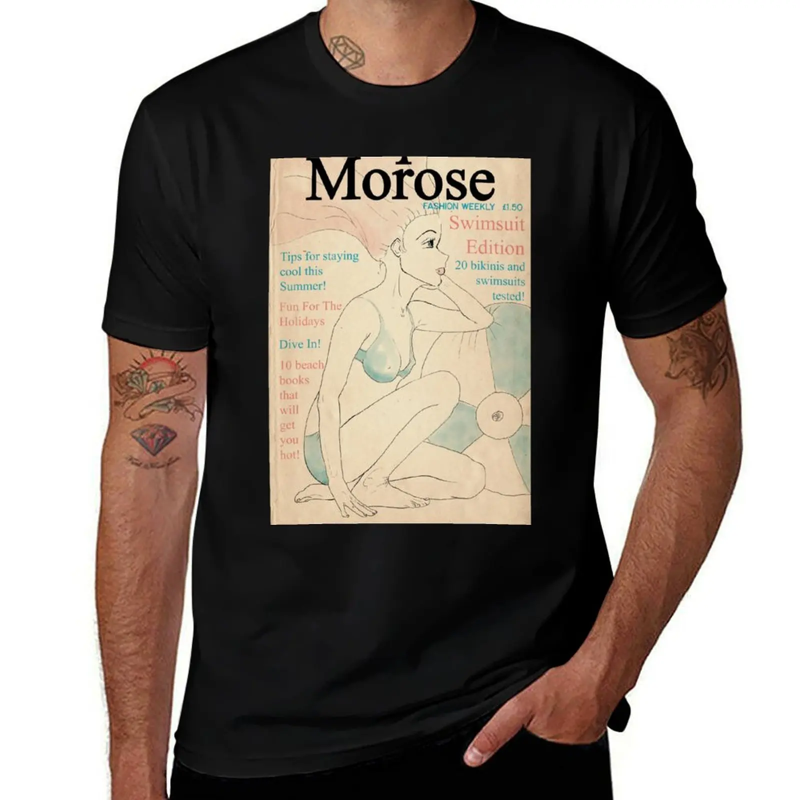 Retro/Vintage Fashion Magazine cover Bikini and Swimwear Edition T-Shirt cotton tshirt 100% T-Shirt