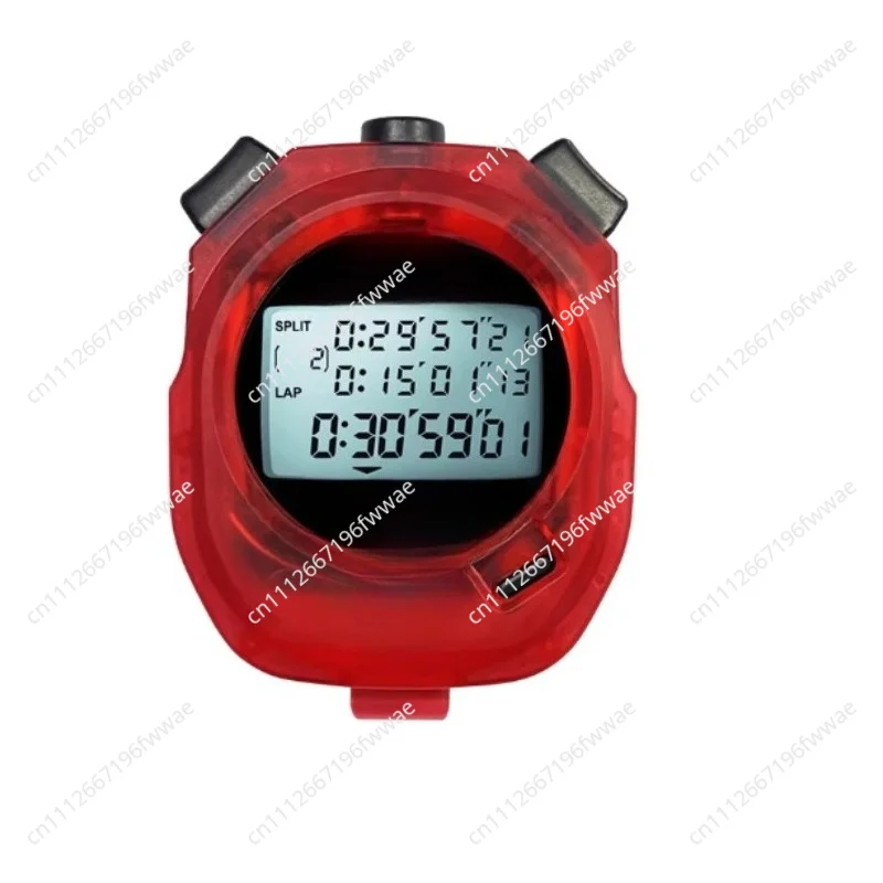 For DT495 Sports Stopwatch 100 Lap 3-Row Display Multifunctional Stopwatch for Coach Referee Training Timing