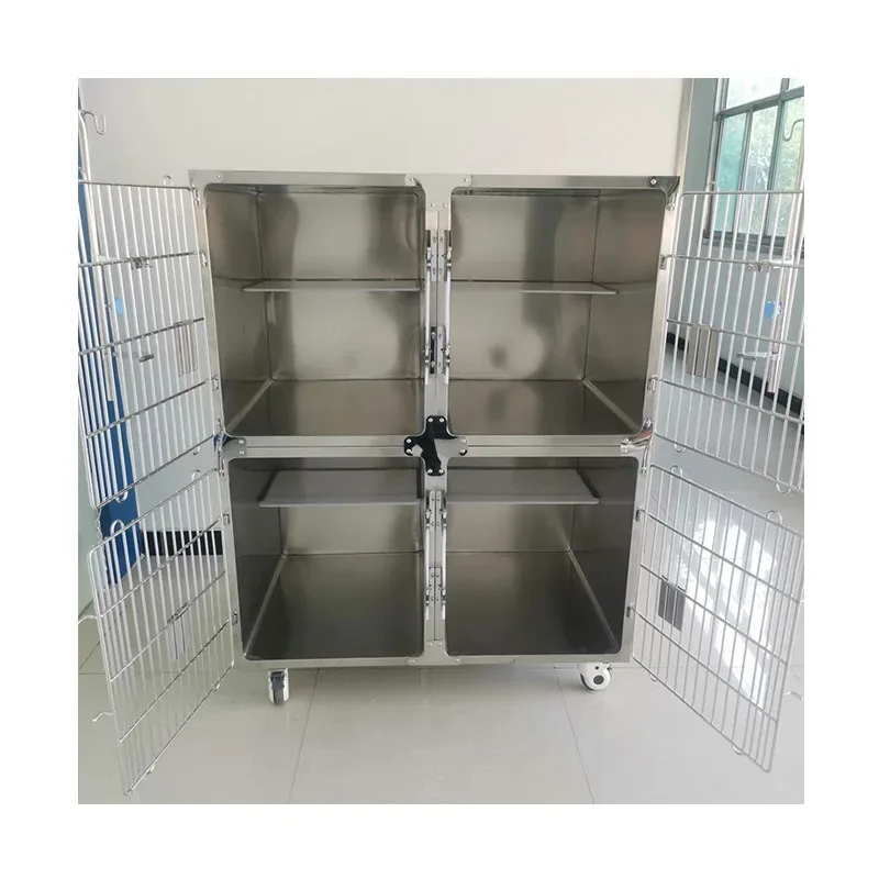 Professional Stainless Steel Wire Small Cages Pet Shop Dog Cat Animal & Veterinary Pet Cages Carriers Houses