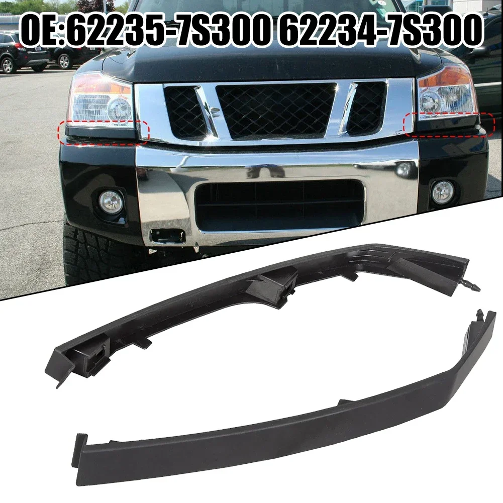 Headlight Molding Trim Lower Filler For Infiniti QX56 For Nissan Armada 2005-2007 62235-7S300 Direct Replacement Car Accessories