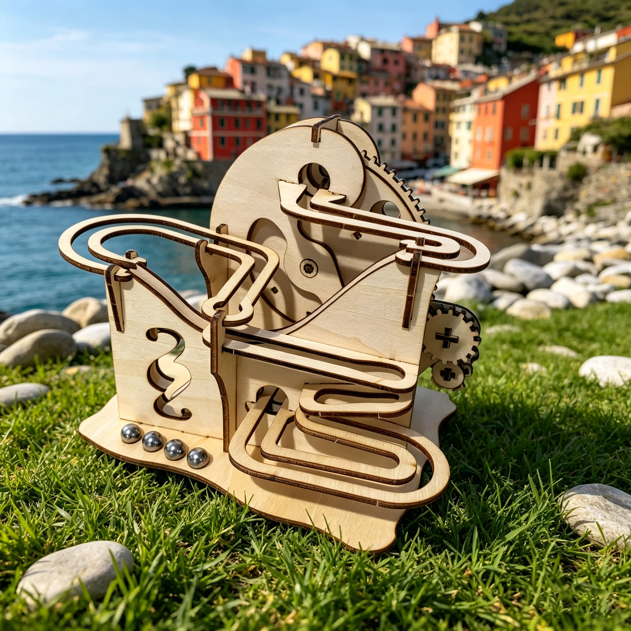 Wooden Marble Run 3D Laser Cut - đánh giá và giá Running Gear Track