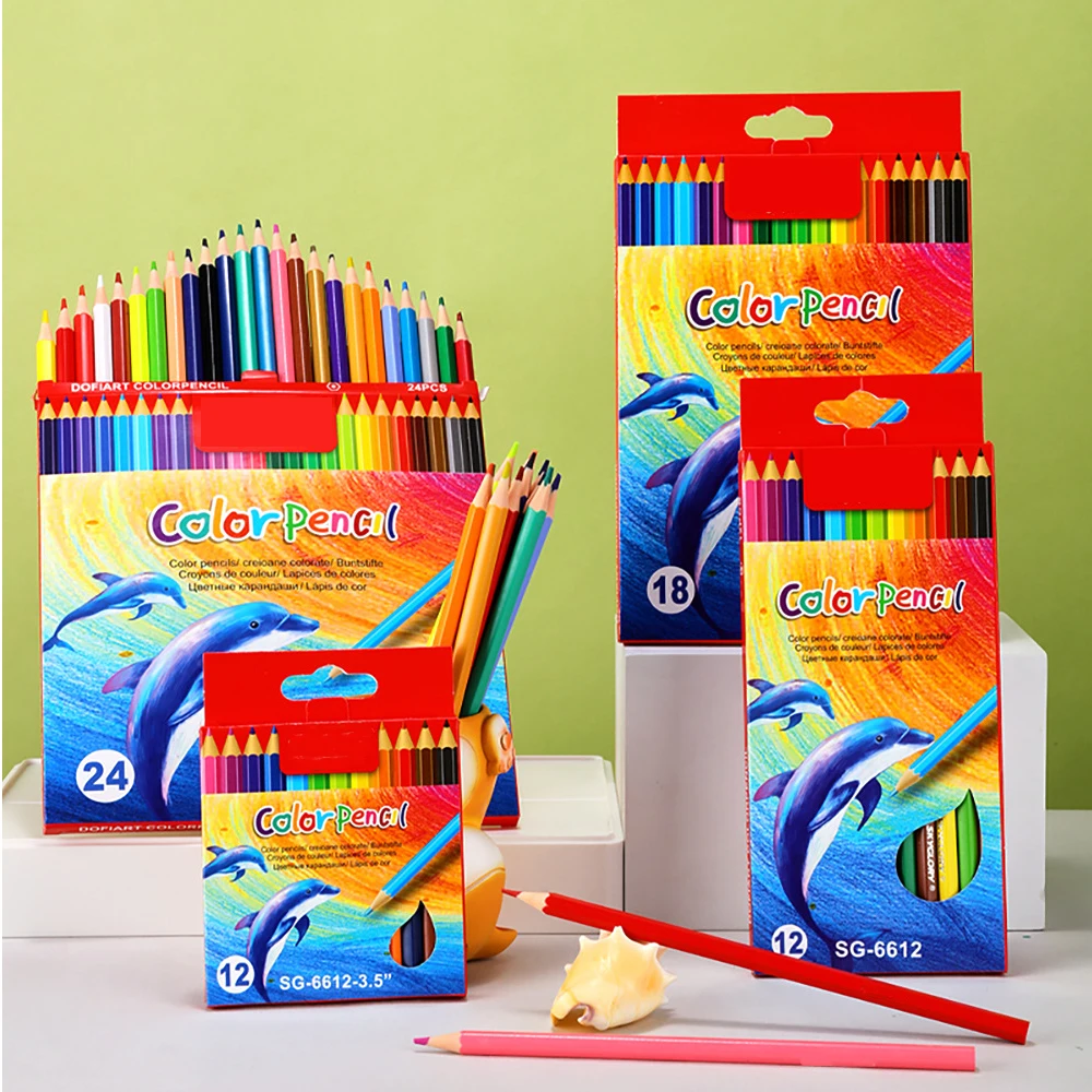 Colored Pencil 12/18/24/36 Colors Art Painting Drawing Color Pencils Kit Colors Art School Supply Kids Painting