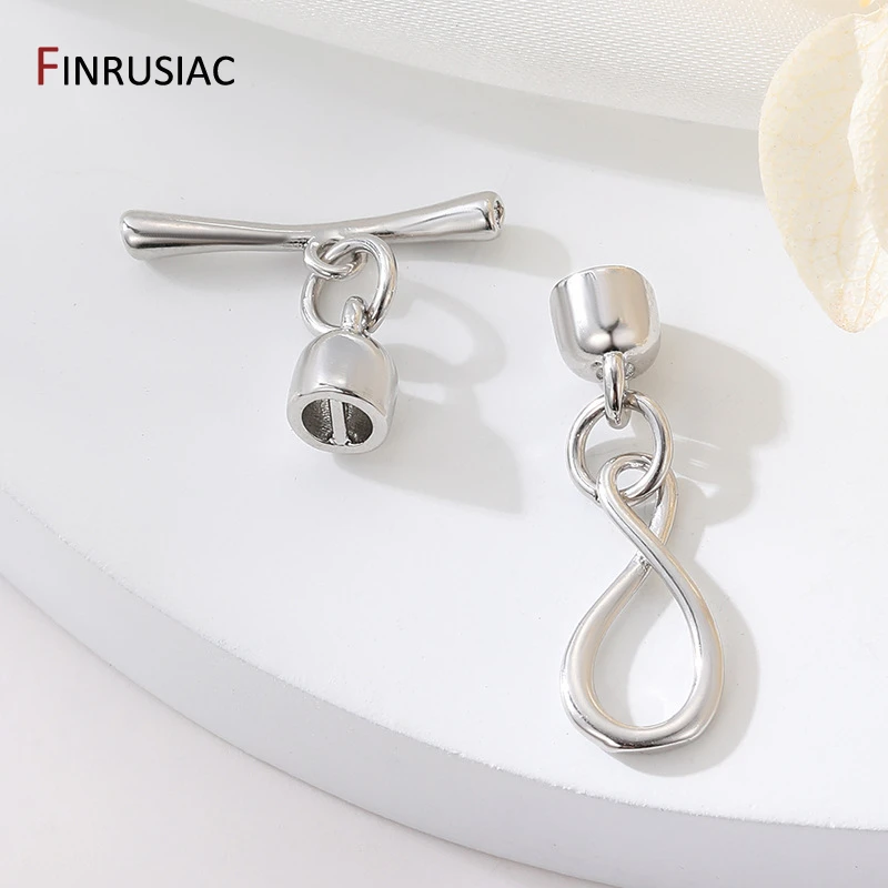 Fermoirs à bascule OT symbole infini plaqué or 14K pour la fabrication de bracelets et de colliers, connecteur pour bijoux, accessoires de bijouterie à faire soi-même