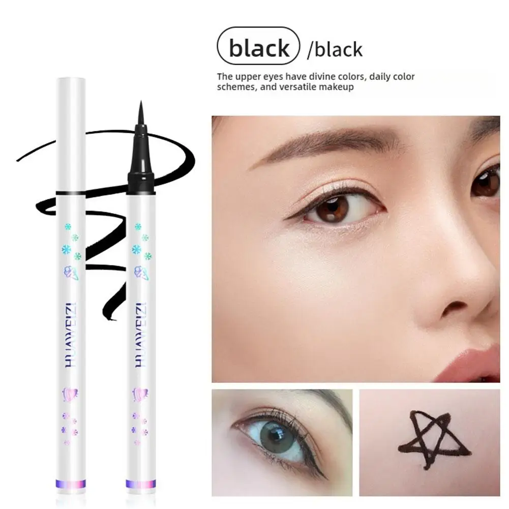 Schwarz Weiß Eyeliner Flüssigkeit Stift Liegen Seidenraupe Bleistift Lidschatten Von Ultra-dünne Wasserdichte Pigment Glatte Stift Augen Erhellen C N7w6