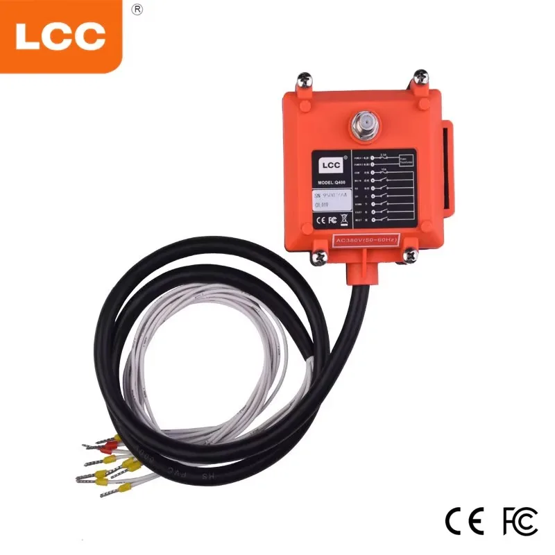 Stocked Q400 Transmitter Receiver 100m 4 Channel Radio Crane Wireless Crane Remote Control For Hoist Lifting