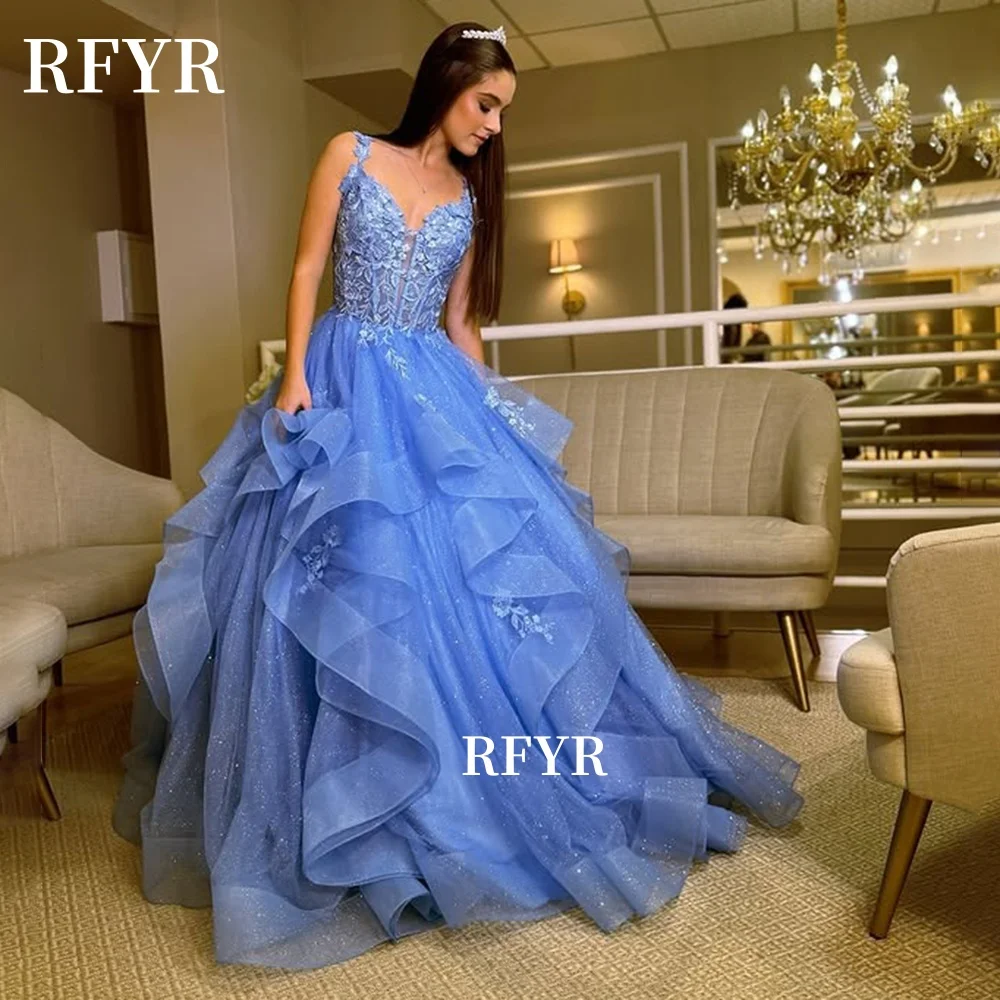 RFYR A Line Evening Dresses Lace Prom Dress Multilayers Elegant Princess Gown Applique Party Gown Customized - AliExpress 320 RFYR A Line Evening Dresses Lace Prom Dress Multilayers Elegant Princess Gown Applique Party Gown Customized - AliExpress 320