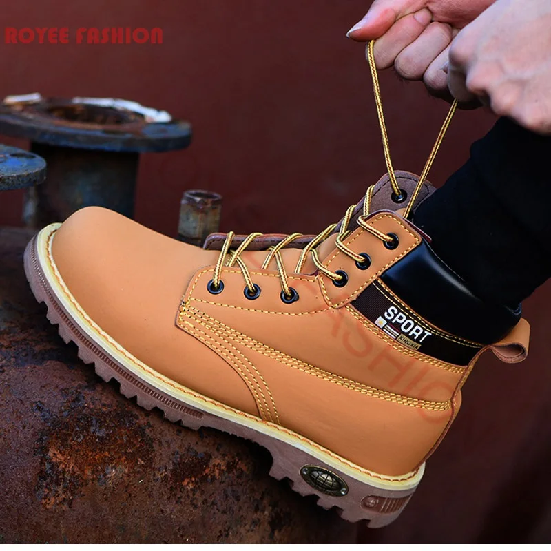 2023 New in Winter Boots Puncture Proof Safety Shoes Safety Boots Men Steel toe Work Shoes For Men Boots Footwear