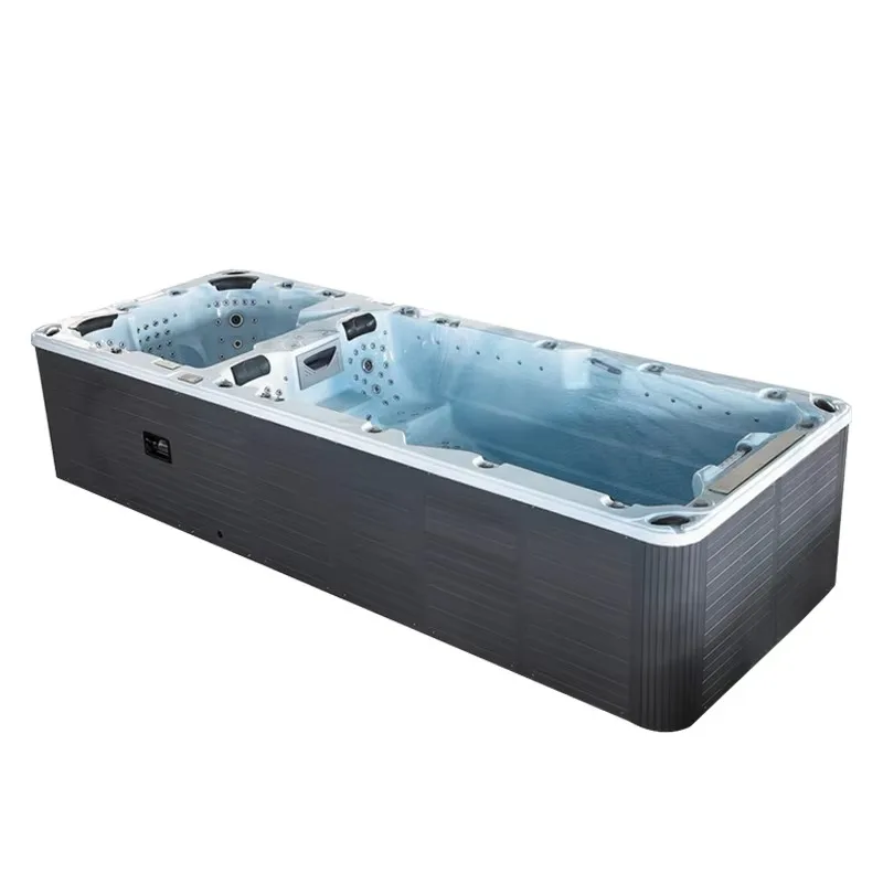 Massaggio da bagno grande indipendente all'ingrosso Nuoto all'aperto intelligente Piscina infinita Vasca idromassaggio Combo Hydropool Aqua Sport Swim Spa