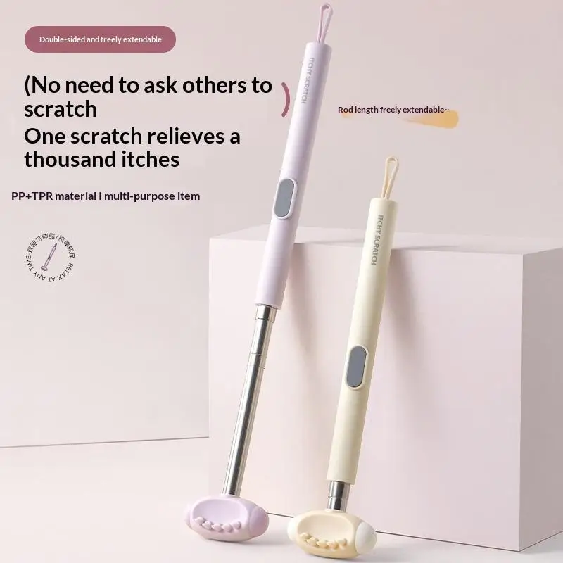 Telescopic Back Scratcher Multipurpose Retractable Body Massager Lightweight for Camping Office Home Use