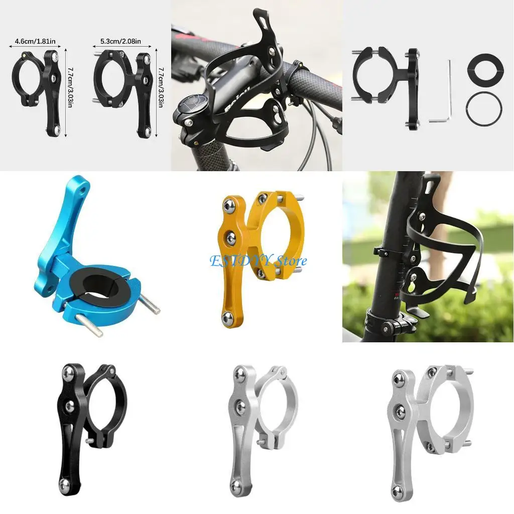 

G6DE Aluminum Bicycles Water Bottle Rack Holder Conversion Adapter for Easy Mounting