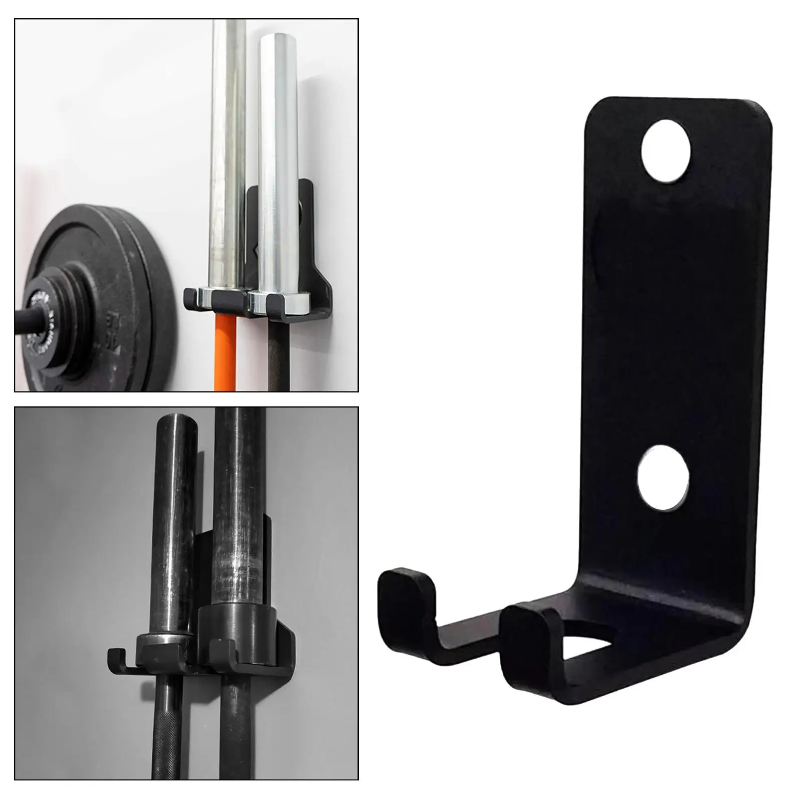 Barbell Storage Rack Wall Mounted Space Saving for Fitness Gym Accessory