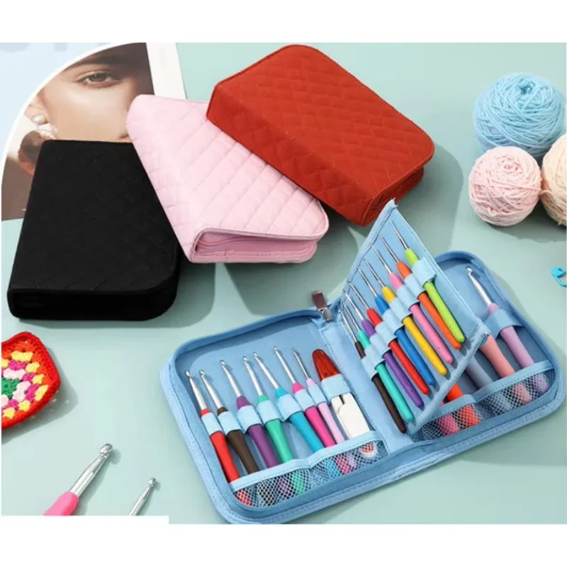 

Набор эргономичных крючков для вязания для людей с артритом — крючки с мягким захватом, не вызывающие боли, с футляром для хранения. Полный набор для начинающих.