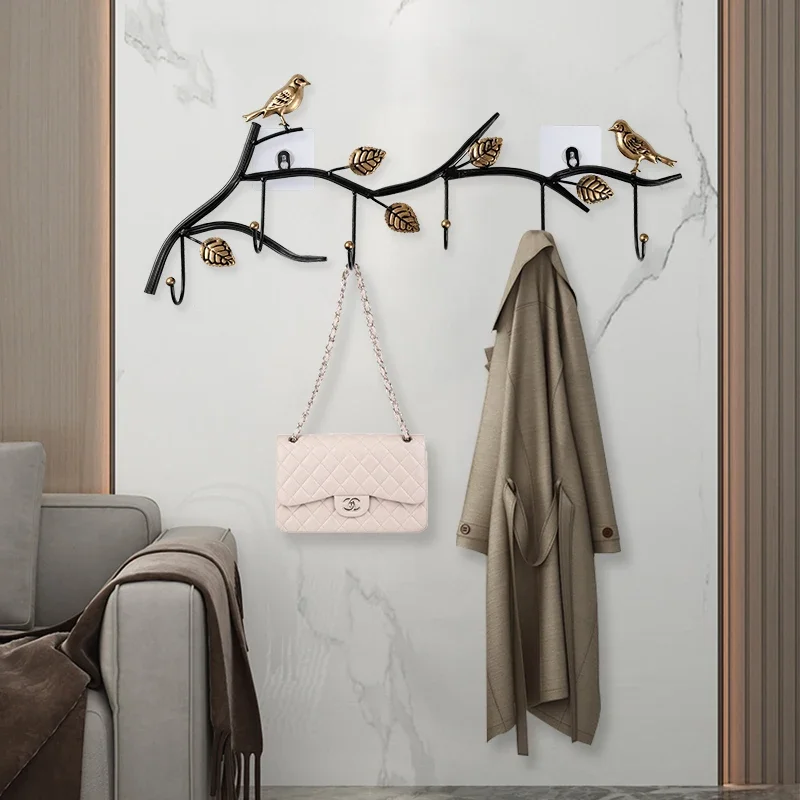 7/6/5 Hooks Wall-mounted Hanger Clothes Hook in Bedroom Creative Coat Rack Home Clothing Rack Stand 옷걸이 muebles de baño