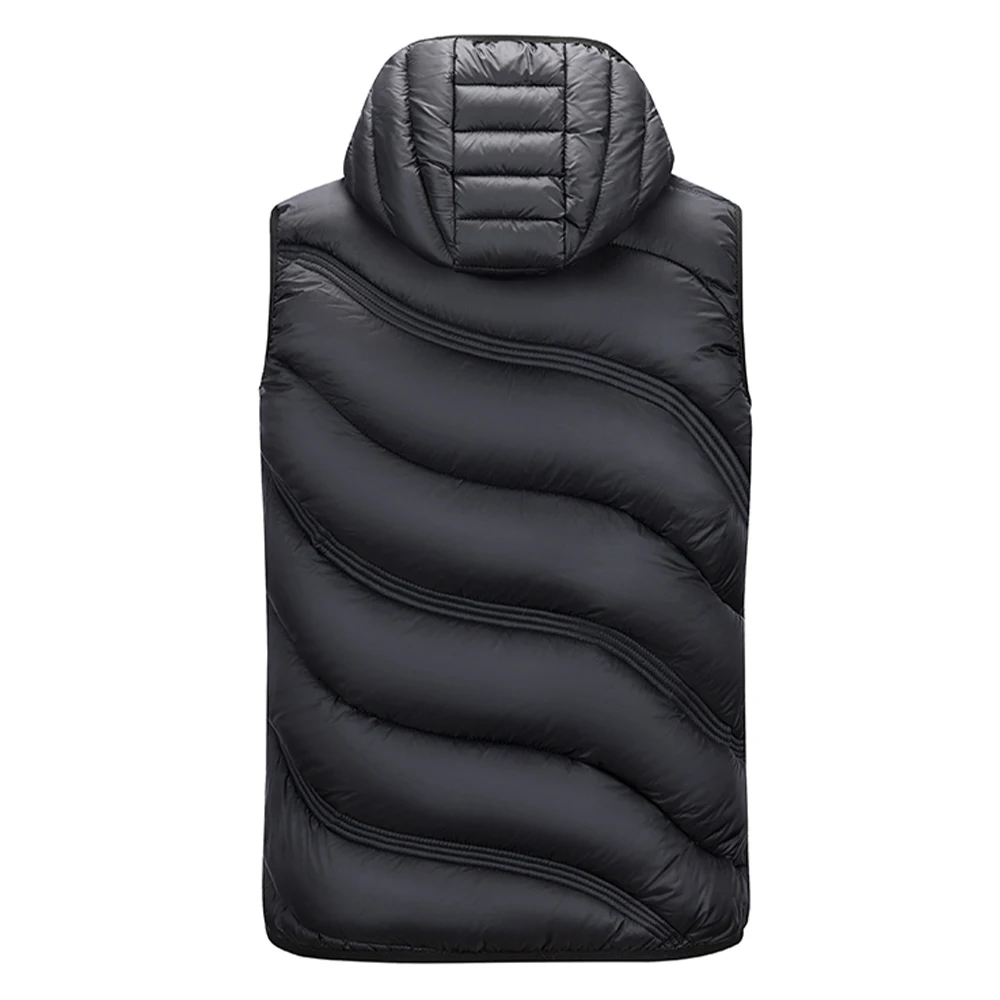 Factory Direct Sales Cross-Border High-Quality Vest Cotton Coat Autumn and Winter Men's Simple Casual Rib Vest Men's Wholesale