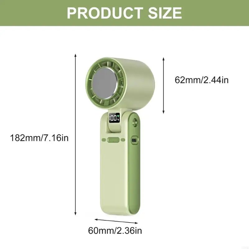 شاشة LED مروحة تبريد مروحة سطح المكتب مروحة طاولة صغيرة مريحة