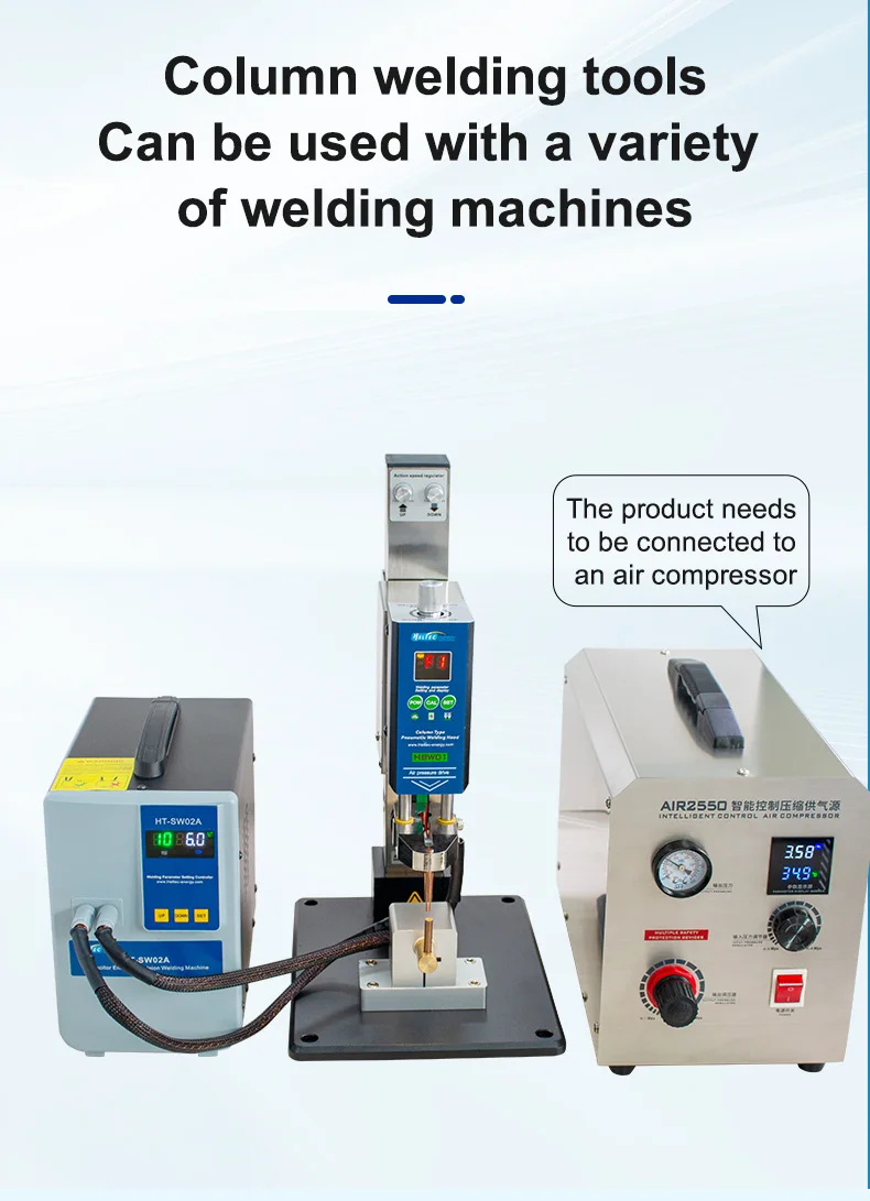 Heltec 21KW 36KW 42KW Capacitor Storage Battery Spot Welding Machine/Portable Small Spot Welder LED Display 0.5mm Thickness