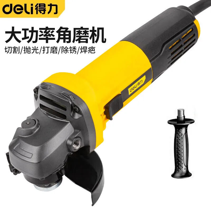 

Deli angle grinder grinding machine polisher small multi-functional cutting machine universal portable hand grinding machine han