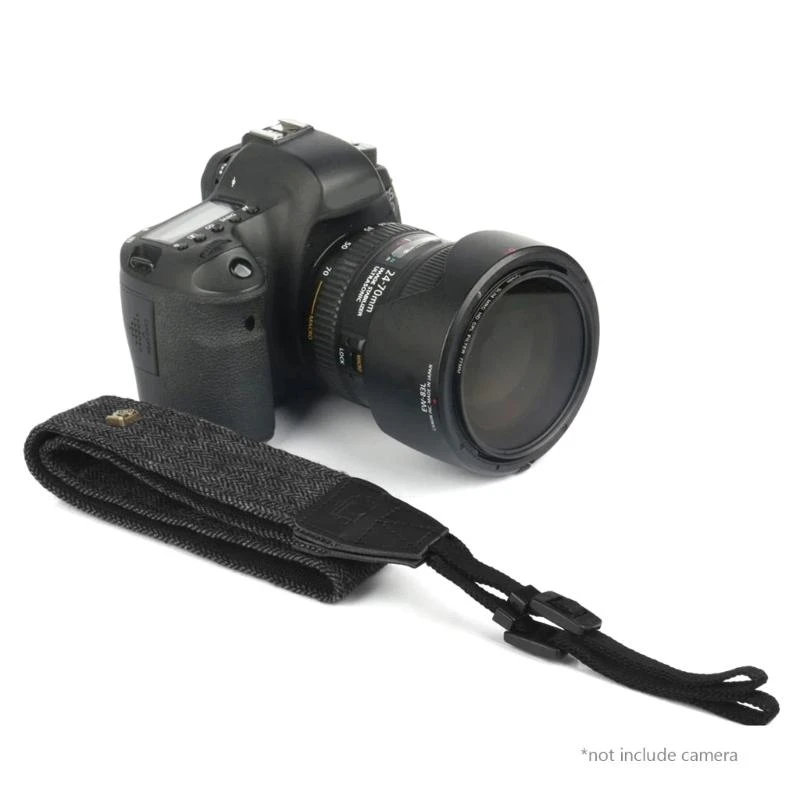 Camera Neck Shoulder Strap Belt for SLR DSLR Camera Durable Retro Ethnic Camera Strap Band Cotton + Leather