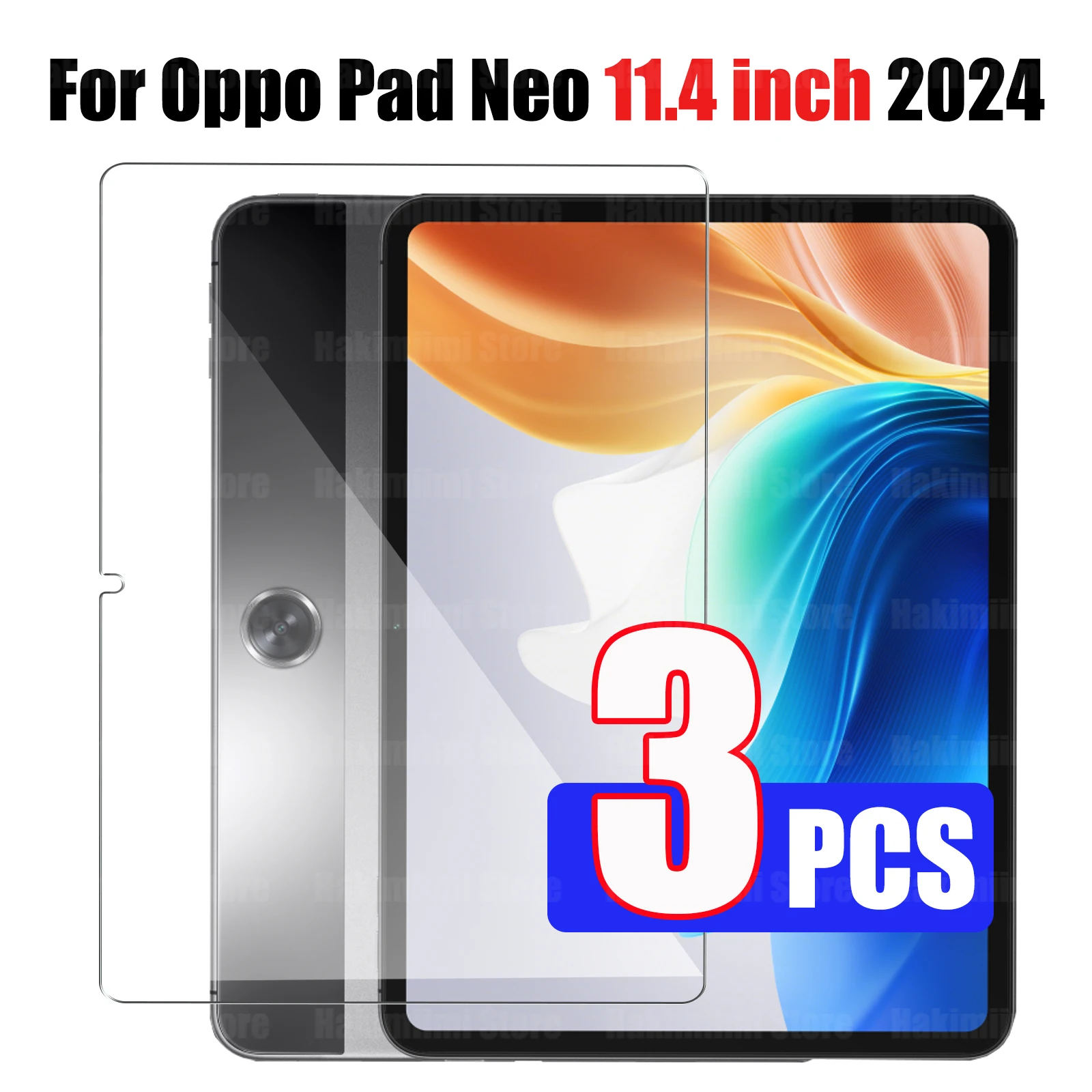 

Пленка из закаленного стекла для Oppo Pad Neo, 11,4 дюйма, 2024 HD, 9H, высокое качество, защита экрана от царапин