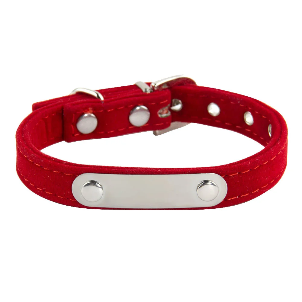 Personalisiertes Katzenhalsband aus weichem Samt, Welpen-Halskettenhalsbänder für Katzen, kleiner Hund, Kätzchen-Zubehör, individueller ID-Name, kostenlose Gravur – Detail 10